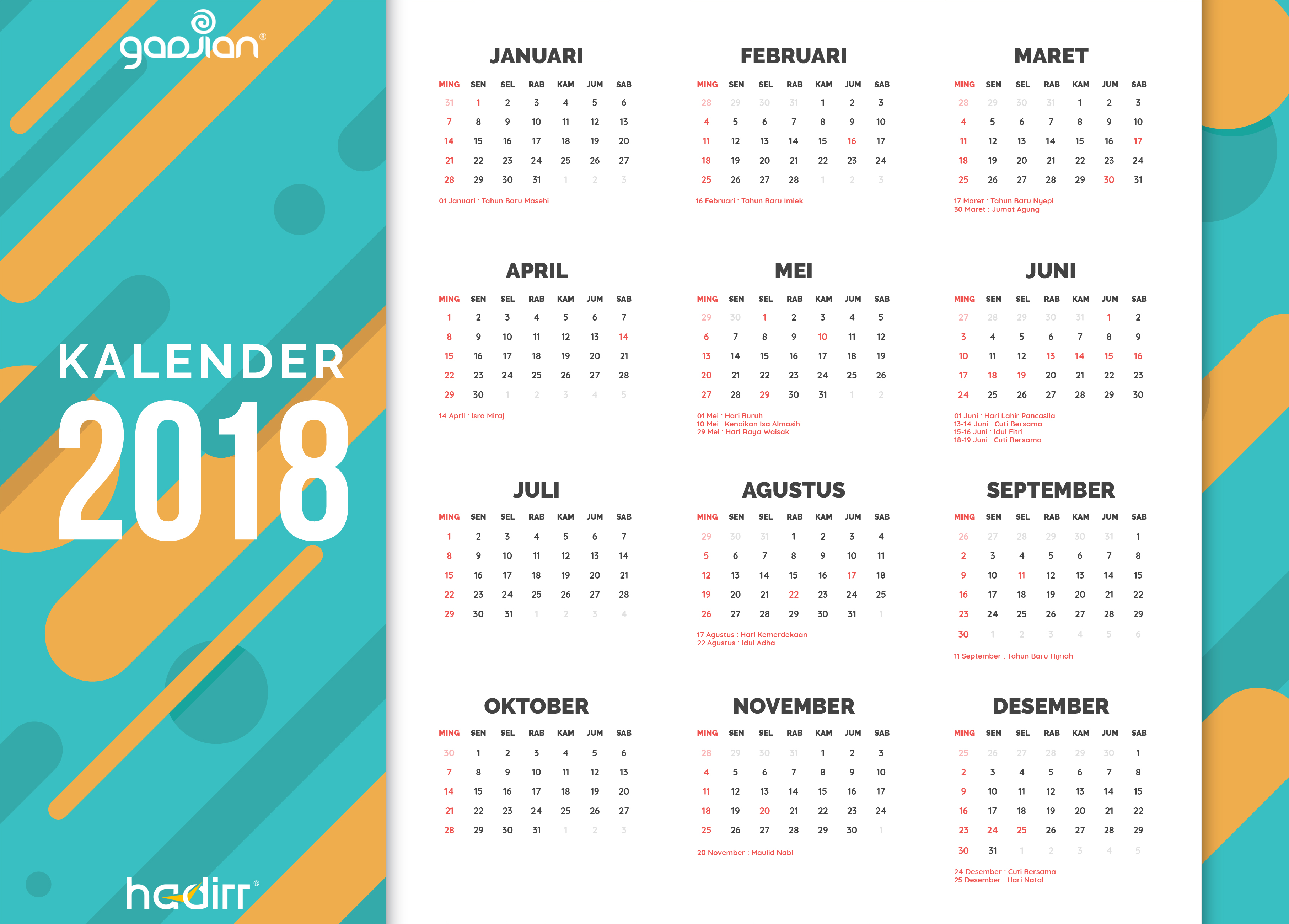 Hr Must Know Indonesia S Public Holidays 2018 Blog Gadjian