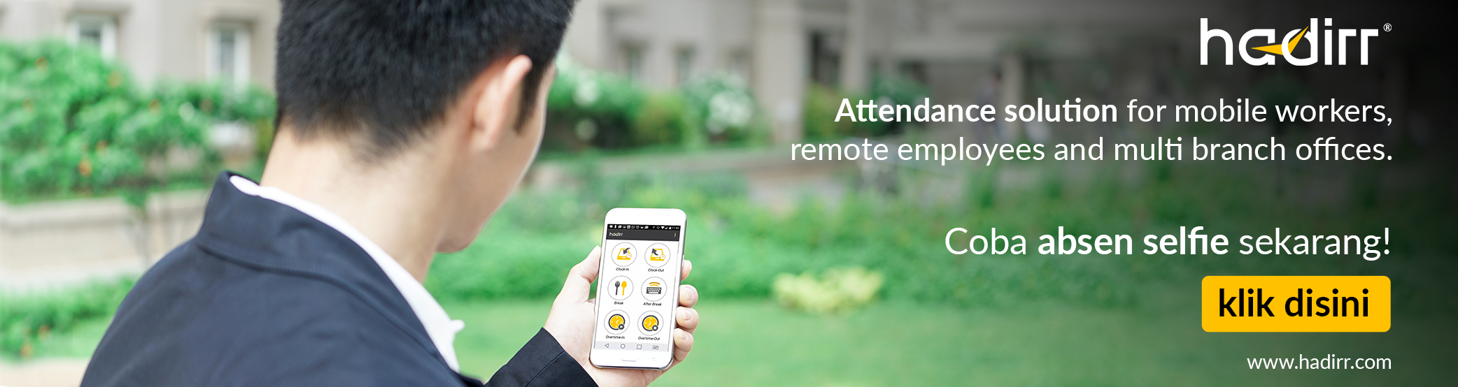 Aplikasi Absensi Karyawan Online - Online Absensi - Attendance Application - Mobile Attendance Application | Hadirr
