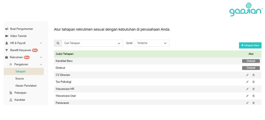 Aplikasi rekrutmen karyawan