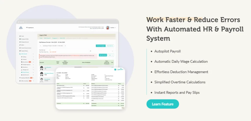 Automated payroll system