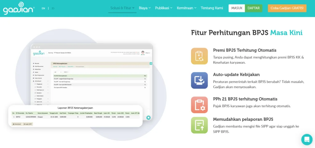 Fitur BPJS Gadjian